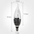 preiswerte Leuchtbirnen-Dekorativ LED Kerzen-Glühbirnen CA35 E14 5W 360 LM 6000K K 4 Natürliches Weiß V