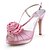 baratos Sapatos de Salto Alto de mulher-cetim de salto stiletto sandálias plataforma / Slingbacks com sapatos de cetim de flores do casamento (mais cores)