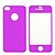 billige iPhone Tilbehør-Farverig Læder Touch Front og Bag Skærmbeskytter Film til iPhone 4 og 4S (blandede farver)