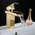 economico Classici-Lavandino rubinetto del bagno - Cascata Ti-PVD Installazione centrale Uno / Una manopola Un foroBath Taps