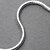 cheap Bracelets-Beautiful Silver Plated 4mm Snake Chain Unisex Bracelet