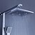 preiswerte Duscharmaturen-Duscharmaturen - Moderne Chrom Duschsystem Keramisches Ventil Bath Shower Mixer Taps / Einhand Drei Löcher