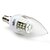 billige Elpærer-3W E14 LED-stearinlyspærer C35 48 SMD 3528 200 lm Naturlig hvid V