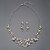 tanie Zestawy biżuterii-felgi eleganckie perły imitacja ślub zestaw biżuterii w tym naszyjnik, kolczyki