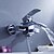 voordelige Badkranen-Badkraan - Hedendaagse Chroom Muurbevestigd Keramische ventiel Bath Shower Mixer Taps / Messing / Single Handle twee gaten