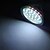 billiga LED-spotlights-1st 1 W LED-spotlights 60-80 lm GU10 MR16 21 LED-pärlor DIP-LED Varmvit Vit 12 V / CE