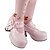 abordables Disfraces de Lolita-Mujer Zapatos Classic Lolita Lolita Tacón alto Zapatos Un Color 7.5 cm Negro Blanco Rosa Cuero Sintético / Cuero de Poliuretano Cuero de Poliuretano Traje de Halloween