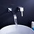 Χαμηλού Κόστους Βρύσες Νιπτήρα Μπάνιου-Μπάνιο βρύση νεροχύτη - Standard / Βάση Τοίχου Χρώμιο Αναμεικτικές με ξεχωριστές βαλβίδες Ενιαία Χειριστείτε δύο τρύπεςBath Taps