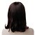abordables Pelucas del cordón de cabello natural-mono la parte superior de alta calidad humana de mediano pelo castaño ola peluca de pelo