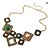 cheap Necklaces-Luxury Fashion Gem Square Short Necklace