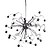 preiswerte Sputnik-Design-Kristall / Ministil Pendelleuchten Sputnik Chrom Moderne zeitgenössische 110-120V / 220-240V