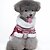 Недорогие Одежда для собак-Собака Плащи Свитера В снежинку Классика Сохраняет тепло на открытом воздухе Зима Одежда для собак Черный Красный Костюм Хлопок XS S M L XL