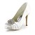 baratos Sapatos de Salto Alto de mulher-bombas de cetim de salto stiletto com cristal / babados sapatos femininos casamento partido