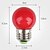 cheap Light Bulbs-1pc 1 W LED Globe Bulbs 80-100 lm E26 / E27 G45 3 LED Beads High Power LED Red 220-240 V