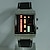 Χαμηλού Κόστους Ψηφιακά Ρολόγια-Αντρικά Μοδάτο Ρολόι Μοναδικό Creative ρολόι Ψηφιακό LED Μπάντα Μαύρο Μαύρο