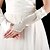 cheap Party Gloves-Satin Elbow Length Glove Bridal Gloves With Ruffles / Appliques