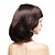 cheap Human Hair Capless Wigs-Mono Top High Quality Human Hair Medium Darkest Brown Curly Hair Wig