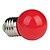 billige Elpærer-1pc 1 W LED-globepærer 80-100 lm E26 / E27 G45 3 LED Perler Højeffekts-LED Rød 220-240 V