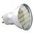 זול נורות תאורה-220lm GU10 תאורת ספוט לד MR16 27 LED חרוזים SMD 5050 לבן חם 220-240V