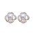 abordables Boucles d&#039;oreilles-Plaqué or 18k élégant Fleur Boucles d&#039;oreilles perles