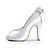 ieftine Pantofi de Mireasă-Pentru femei Nuntă Petrecere și seară Vară Piatră Semiprețioasă Toc Stilat Satin Satin întins Argintiu Negru Alb