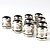 cheap Other Parts-10-Piece PG16 22.5mm Metal Water Resistant Cable Glands-Silver