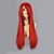 billiga Halloween Wigs-Cosplay Peruker Naruto Sarah Röd Animé Cosplay-peruker 24 tum Värmebeständigt Fiber Dam halloween Peruker