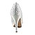 お買い得  レディースシューズ-Women&#039;s Shoes Peep Toe Stiletto Heel Satin Pumps with Rhinestone Wedding Shoes