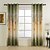 cheap Curtains Drapes-Curtains Drapes Living Room Leaf 100% Polyester / Polyester Print &amp; Jacquard