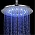 cheap LED Shower Heads-7 Colors Changing LED Contemporary Chrome Shower Faucet Head of 10 inch