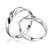 abordables Bagues-Élégant en argent sterling zircon cubique couple de Rings