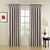 cheap Curtains Drapes-Rod Pocket Grommet Top Tab Top Double Pleat Curtain Modern Solid Polyester Material Home Decoration