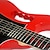 abordables Guitarras Eléctricas-Derulo - (v7 pro) la guitarra eléctrica de aliso con la barra de bolsa / Correa / picos / Cable / golpe / capo / diapasón / adaptador