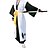 voordelige Anime kostuums-geinspireerd door Cosplay Cosplay Anime Cosplaykostuums Japans Cosplay pakken Kimono Lapwerk Lange mouw Ves Riem Kimono Jas Voor Voor heren Dames