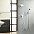 billiga Termostatblandare för dusch-badkar kran - modern krom dusch system keramisk ventil / mässing / singelhandtag fem hål badkar mixer kranar