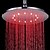 cheap LED Shower Heads-7 Colors Changing LED Contemporary Chrome Shower Faucet Head of 10 inch