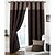 baratos Cortinas de Janela-Sob Medida Poupança de Energia Cortinas cortinas Dois Painéis 2*(W107cm×L245cm) / Quarto