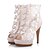 cheap Women&#039;s Sandals-Beautiful Lace Stiletto Heel Sandals With Zipper Party/Evening Shoes