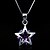 cheap Necklaces-Fine Jewelry Elegant Star Amethyst Sterling Silver Necklace