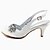 billige Damesko-sateng stiletto hæl slingbacks med bowknot bryllup / fest sko