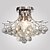 tanie Lampy sufitowe-1-lampowy 40 (16 &quot;) kryształ / mini oświetlenie podtynkowe Metal Chrom Nowoczesne Współczesne 110-120 V / 220-240 V / E12 / E14