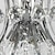 abordables Lustres-Suspension en cristal à 6 ampoules 40 cm en métal galvanisé moderne contemporain 110-120V / 220-240V