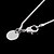 voordelige Kettingen-Prachtige mode-sieraden Driehoek Imitatie Gems Silver Plate ketting