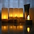 preiswerte Dekoration &amp; Nachtlicht-Wiederaufladbare bernsteinfarbige flammenlose Teelichtkerze der Hochzeit 6pcs