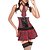 abordables Uniformes Sexy-Etudiant / Uniforme d&#039;écolier Costumes de carrière Costume de Cosplay Costume de Soirée Femme Halloween Carnaval Fête / Célébration