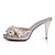 cheap Women&#039;s Shoes-Elegant Leather Stiletto Heel Sandals/Peep Toe With Rhinestone Party/Evening Shoes (More Colors)