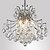 cheap Chandeliers-6-Light 40 cm Crystal Pendant Light Metal Electroplated Modern Contemporary 110-120V / 220-240V