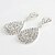 cheap Earrings-Women&#039;s Clear Synthetic Diamond Drop Earrings Pear Cut Pave Drop Ladies Luxury Elegant Bridal Blinging Silver Plated Earrings Jewelry White For Party Wedding Anniversary Gift Daily Masquerade