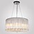 cheap Chandeliers-4-Light 45 cm Crystal Chandelier Metal Drum Chrome Traditional / Classic 110-120V / 220-240V