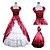 cheap Lolita Dresses-Princess Sweet Lolita Sailor Lolita Dress Women&#039;s Satin Cosplay Costumes Vintage Poet Sleeve Sleeveless Long Length